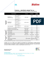 Especificação Bidim RT 14