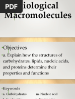 Physical Science Biological Molecules