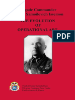 Brigade Commander Georgii Samoilovich Isserson The Evolution OF Operational Art