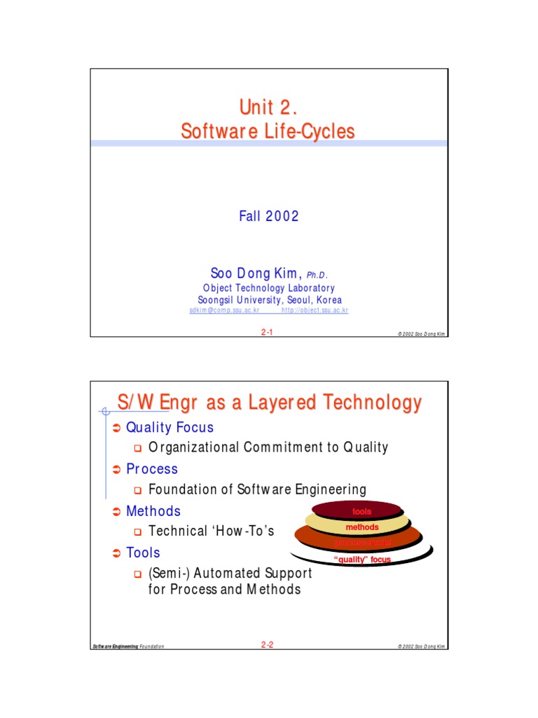 Unit 2. Software Life - Cycles | PDF | Software Development Process ...