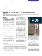 Benefits of Physical Activity for Knee Osteoartritis