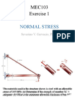 MEC103 Exercise 1: Normal Stress