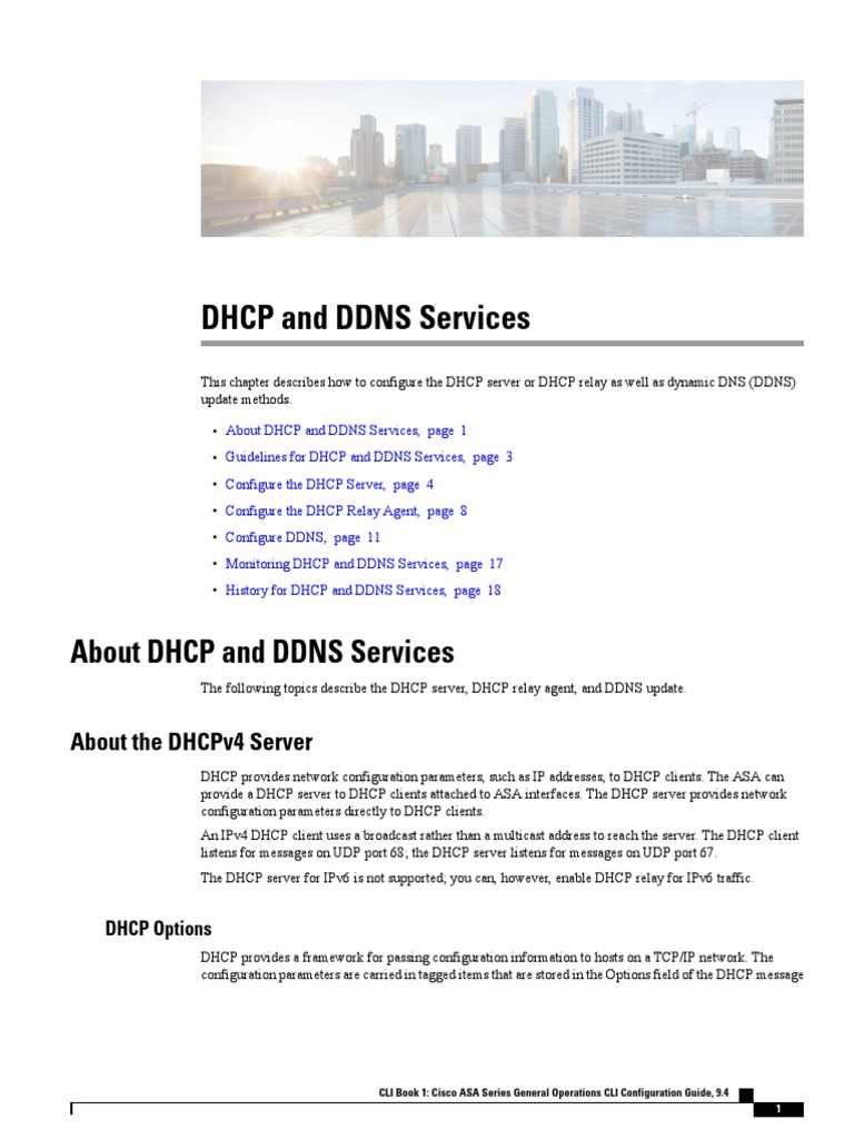 Cisco ASA DHCP and DDNS Configuration | PDF | Domain Name System | I Pv6
