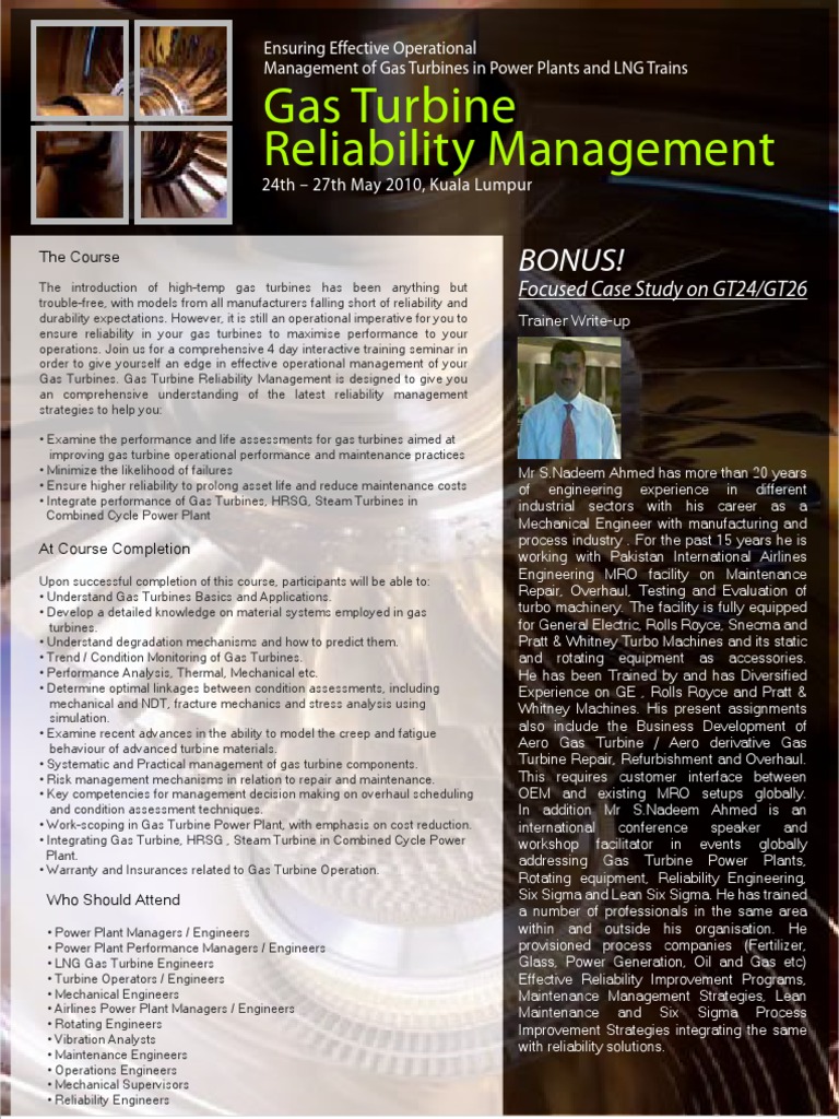Gas Turbine Reliability Management: Bonus! | PDF | Business