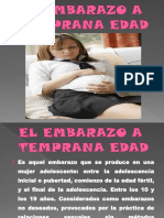 El Embarazo a Temprana Edad(Diapositivas)