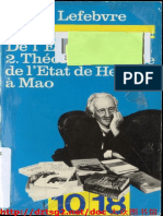 Henri Lefebvre (1976) De l'État II. Théorie marxiste de l’Etat de Hegel à Mao. Union Générale d'Éditions.