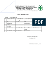 7.3.2.2 Jadwal Pemeliharan Alat