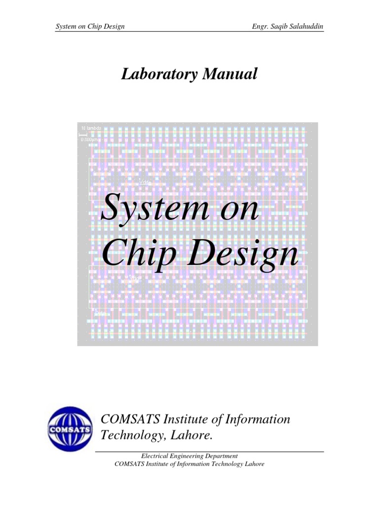 SOC Design Laboratory Manual | PDF | Cmos | Mosfet
