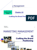 Marketing Management: Chapter-10 Crafting The Brand Positioning