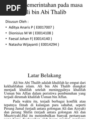 Ali Bin Abi Thalib