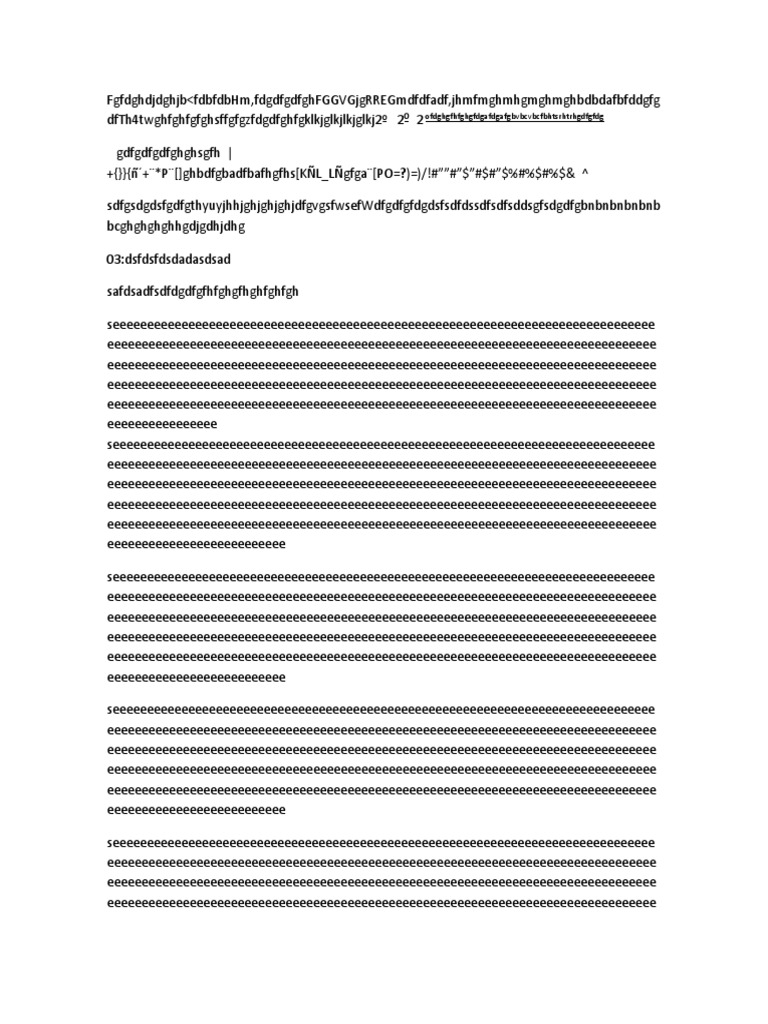 Nonsensical Text Document Analysis | PDF