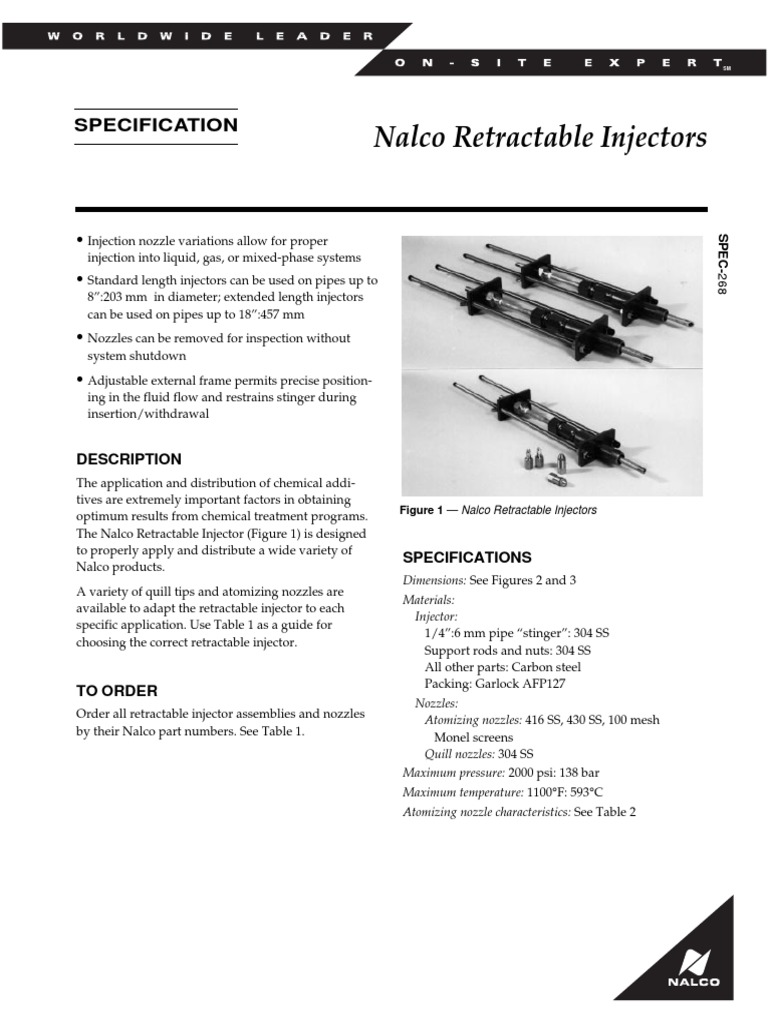 Catalogo Inyectores de Quimico | PDF | Pump | Valve