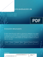 Aspectos para La Evaluación de Proyectos