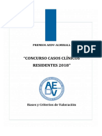 "Concurso Casos Clínicos Residentes 2018