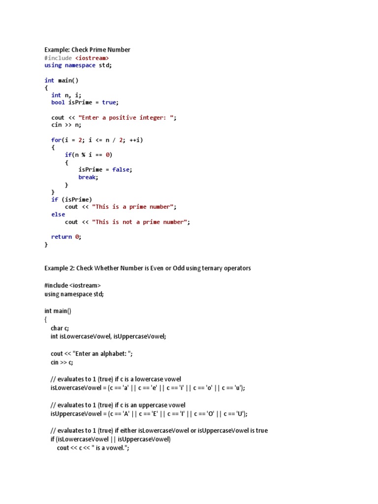 c++ Example | Computer Programming | Discrete Mathematics