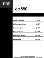 Owner's Manual (P. 3) : Ep880.book Page 1 Wednesday, November 15, 2006 7:30 PM