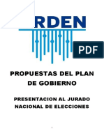 Plan de Gobierno Partido Politico Orden PDF