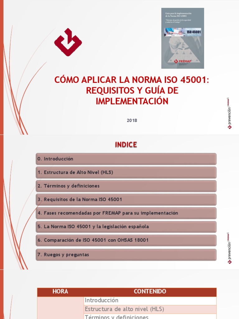 Guía de Implementación ISO 45001 | PDF | Planificación | Seguridad y ...