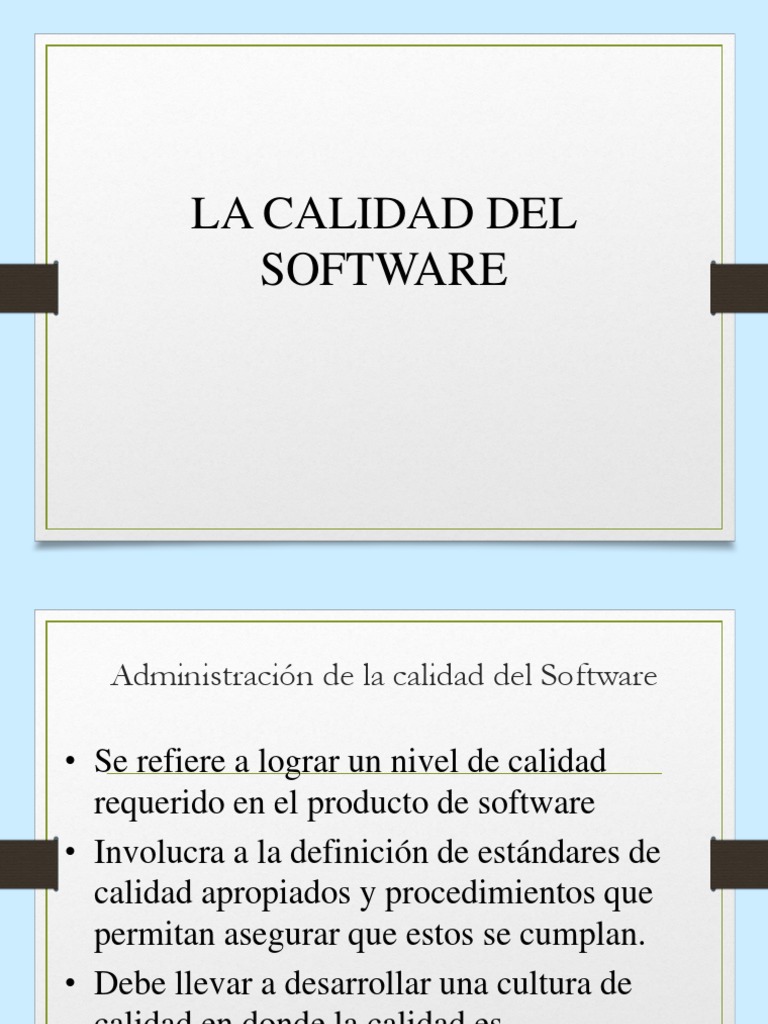 Gestión de Calidad en Software | PDF | Iso 9000 | Calidad (comercial)