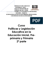 Políticas y Legislación Educativa