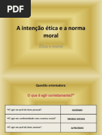 A Intenção Ética e a Norma Moral