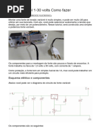 Fonte Variável 1-30 Volts Como Fazer