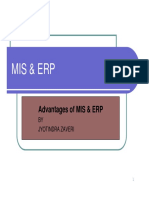 MIS 22 ERP Advantages