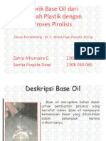 Pabrik Base Oil Dari Limbah Plastik Dengan Proses PDF