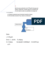 Ejercicios bombas: potencia y eficiencia