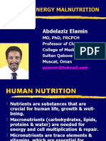 Protein Energy Malnutrition: Abdelaziz Elamin