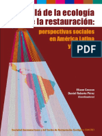 Perspectivas Sociales Restauracion Ecologica PDF