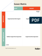 The Eisenhower Matrix: Urgent Not Urgent