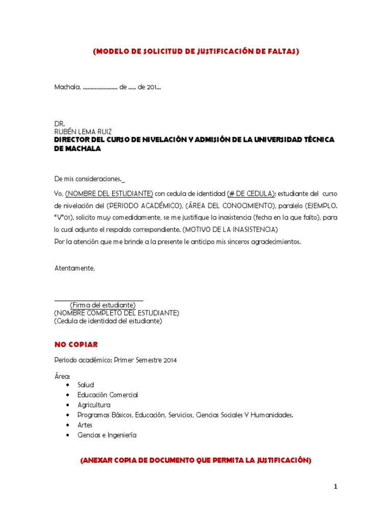 Modelos de Solicitudes Académicas | PDF | Science | Modificación de ...
