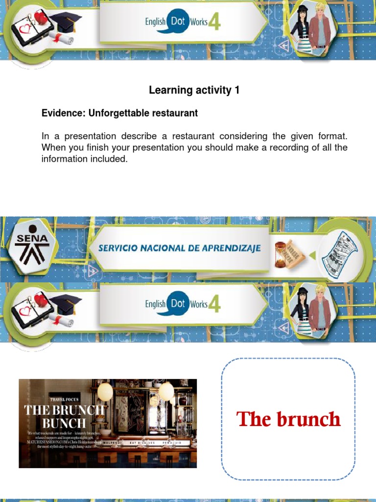 Unforgettable Restaurant Presentation Guide | PDF | Lunch | Restaurants