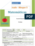 Plan 4to Grado - Bloque 5 Matemáticas.doc