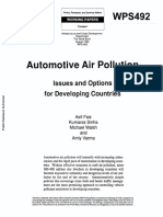 Automotive Air Pollution: Issues and Options
