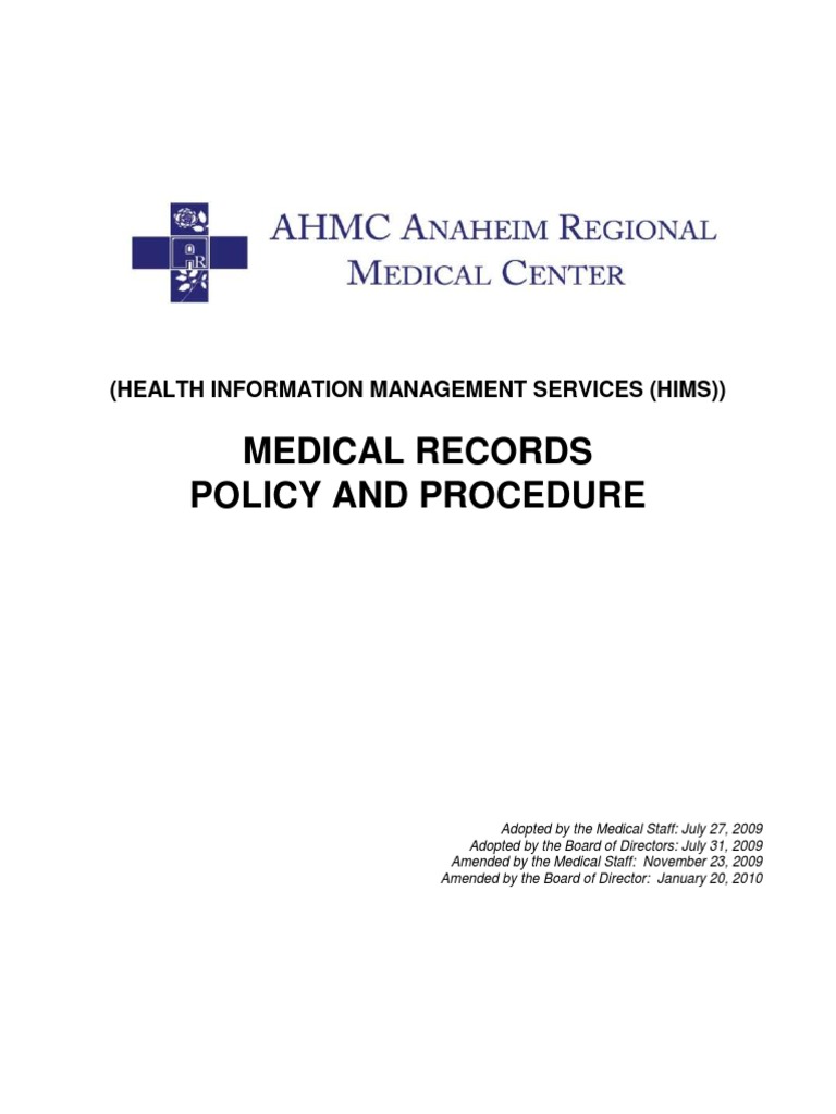 Establishing Comprehensive Policies and Procedures for the Management