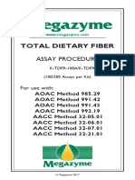 Total Dietary Fiber: Assay Procedure