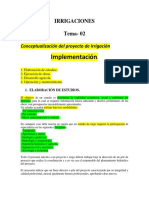 La Irrigacion - DeSARROLLO Del Proyecto Word