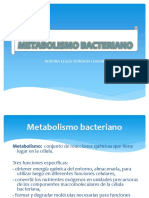 Metabolismo bacteriano y nutrición