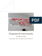 Propuesta de Intervención Curso Abandono Escolar