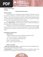 Aula 7 - C.C. - Literatura - Silvia Gelpke - Material Do Aluno