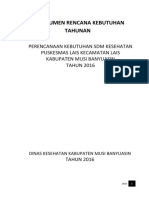 DOKUMEN RENCANA KEBUTUHAN TAHUNAN Puskesmas Lais