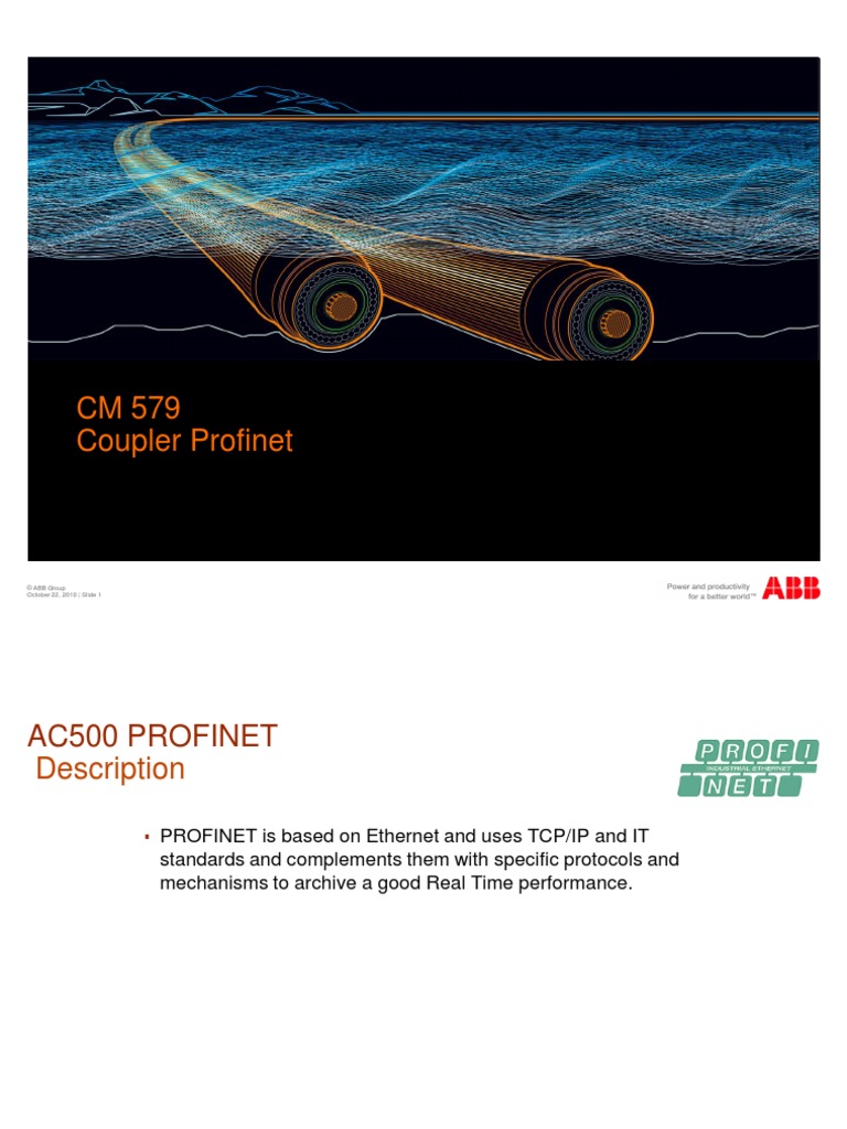CM 579 Coupler Profinet: Product Presentation | PDF | Networks ...