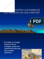 QUÉ NECESITAN LOS ANIMALES DEL AMBIENTE ENnn