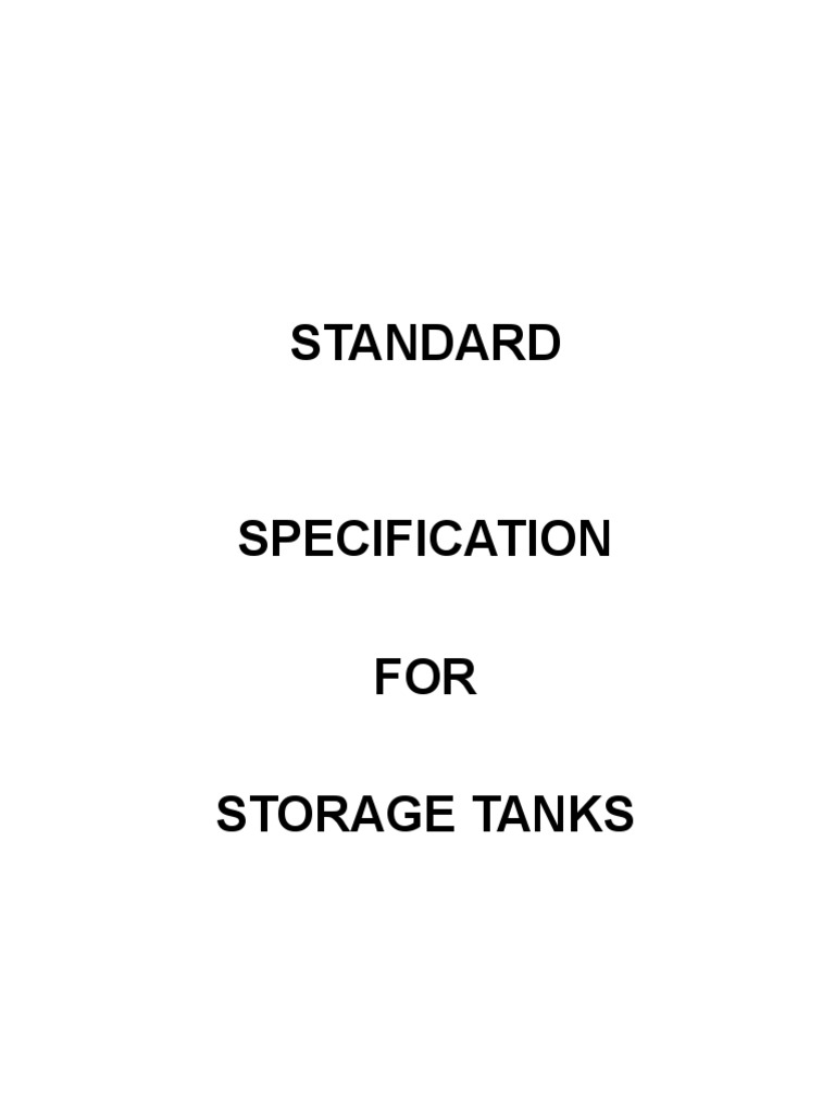 Storage Tank Pdf Pdf Welding Construction