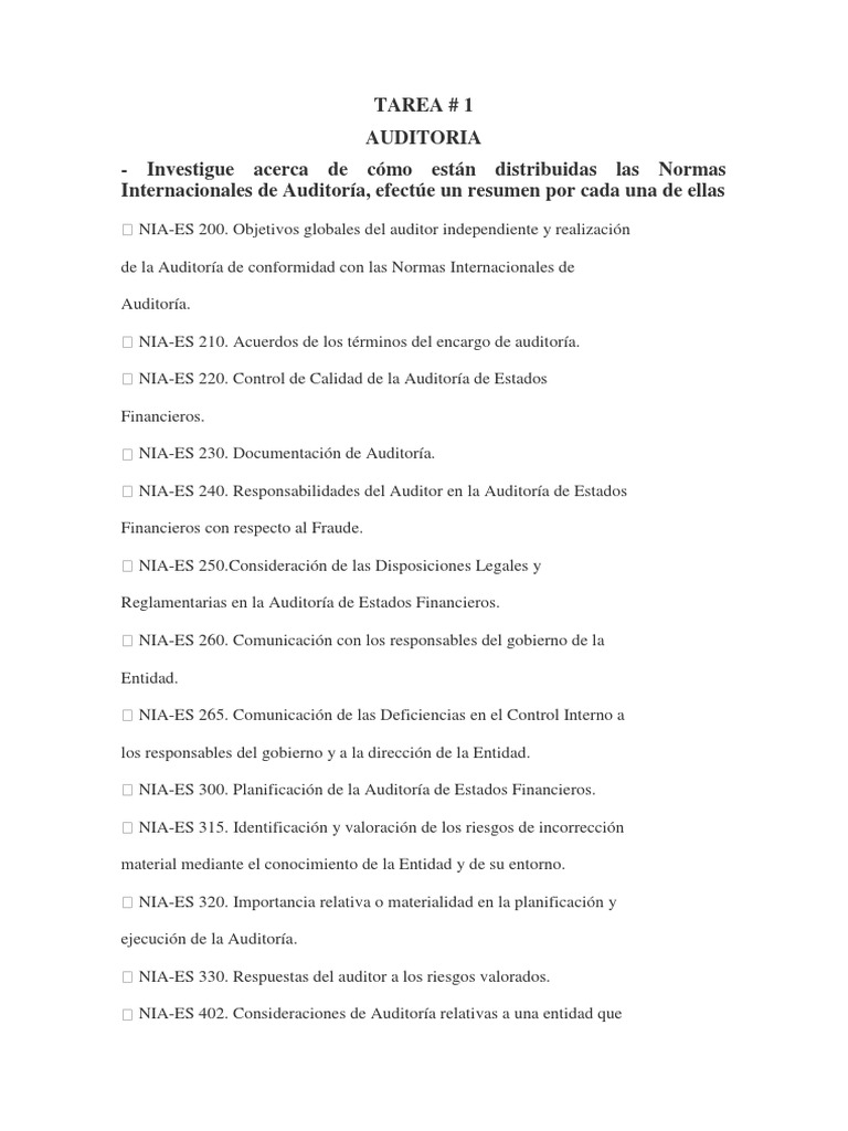 Guía Completa de Normas de Auditoría | PDF | Contralor | Auditoría ...