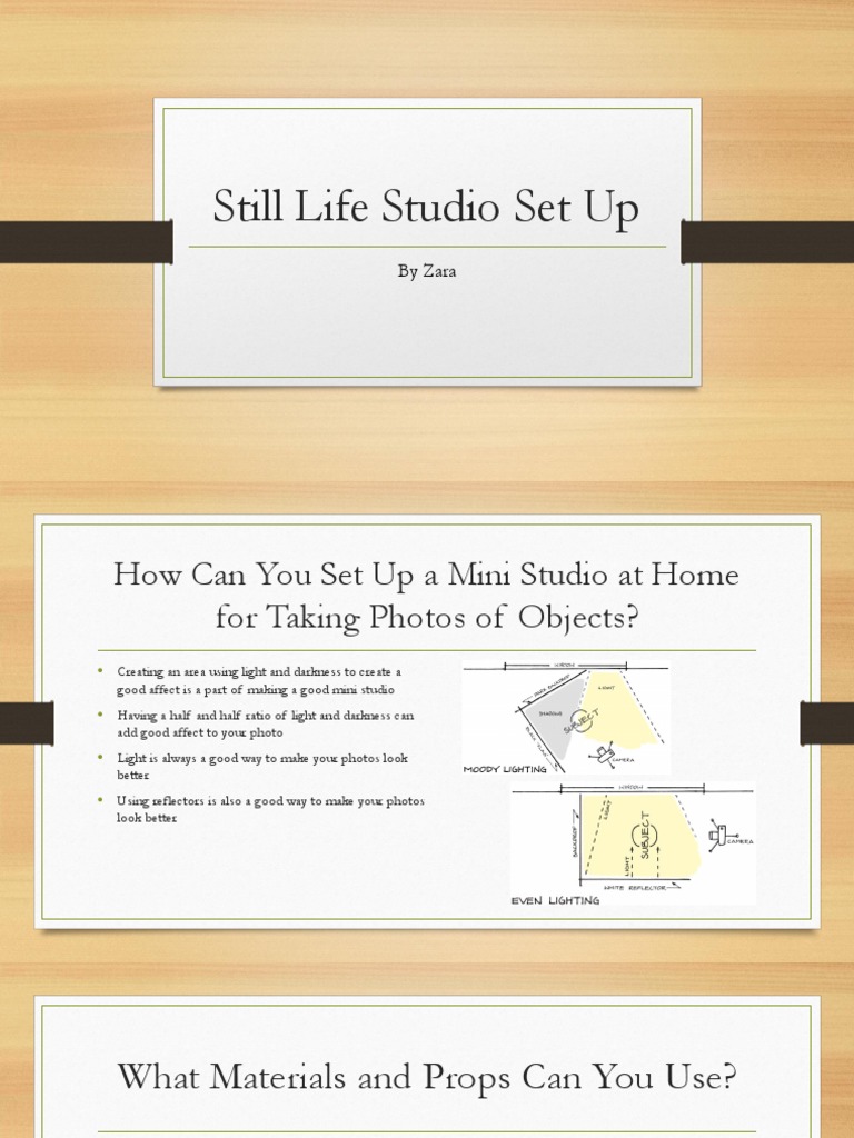 Home Mini Studio Setup for Photography | PDF | Self-Improvement