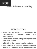 Chapter 3-Master Scheduling