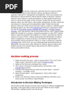 5-Step Decision-Making Framework | PDF | Decision Making | Information